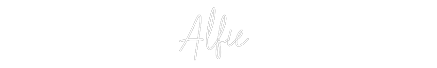 Custom Neon Text - Alfie