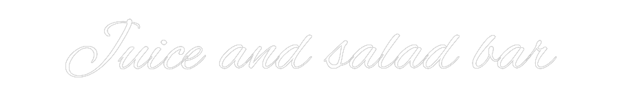 Custom Neon Text - Juice and sal...
