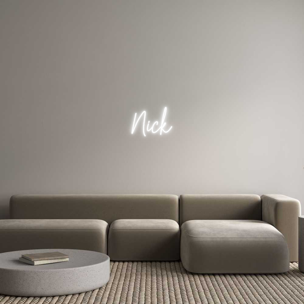 Custom Neon Text - Nick