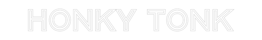 Custom Neon Text - Honky Tonk