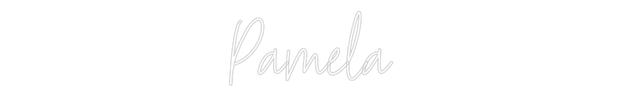 Custom Neon Text - Pamela