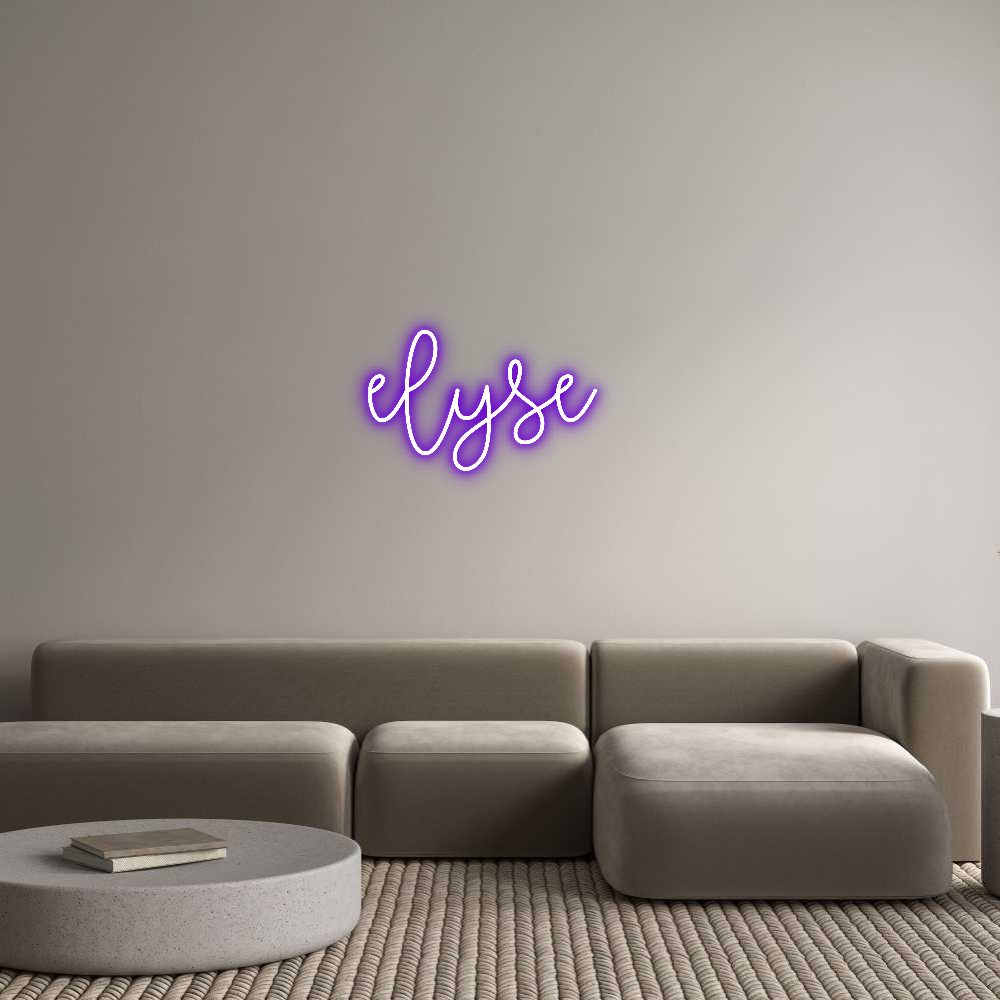 Custom Neon Text - elyse
