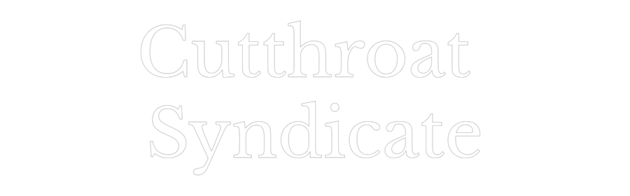 Custom Neon Text - Cutthroat 
S...
