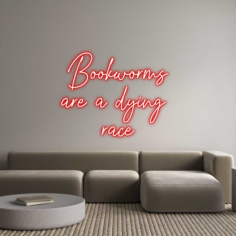 Custom Neon Text - Bookworms
ar...