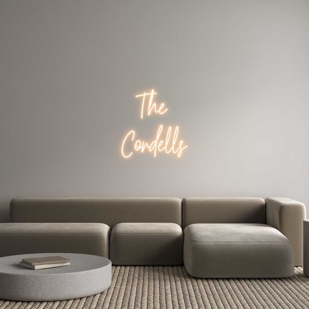 Custom Neon Text - The 
Cordells