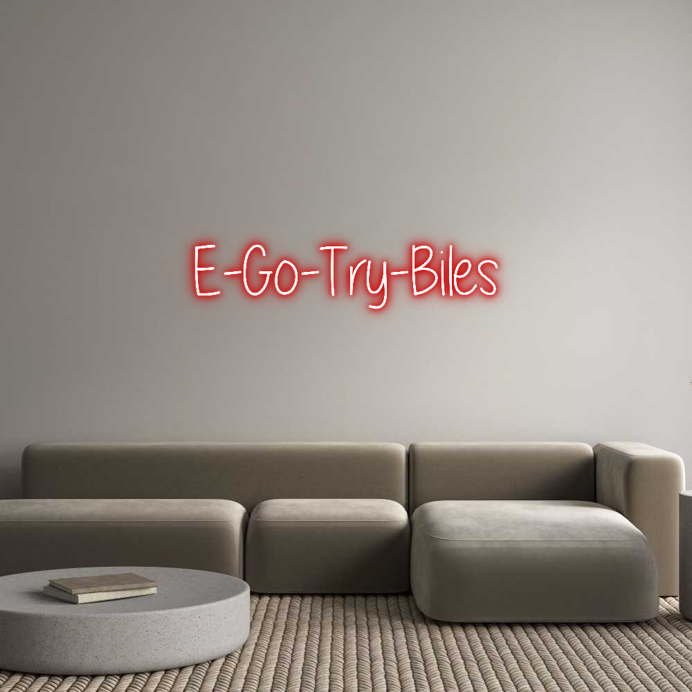 Custom Neon Text - E-Go-Try-Biles