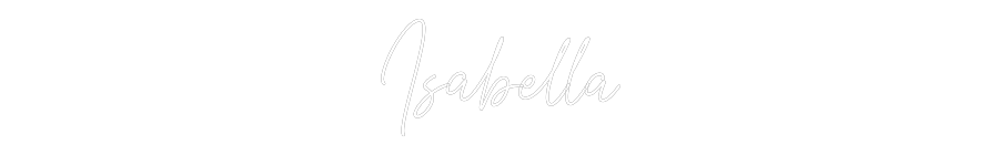 Custom Neon Text- Isabella