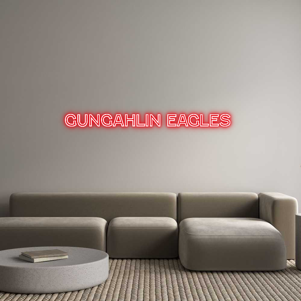 Custom Neon Text- Gungahlin Eag...