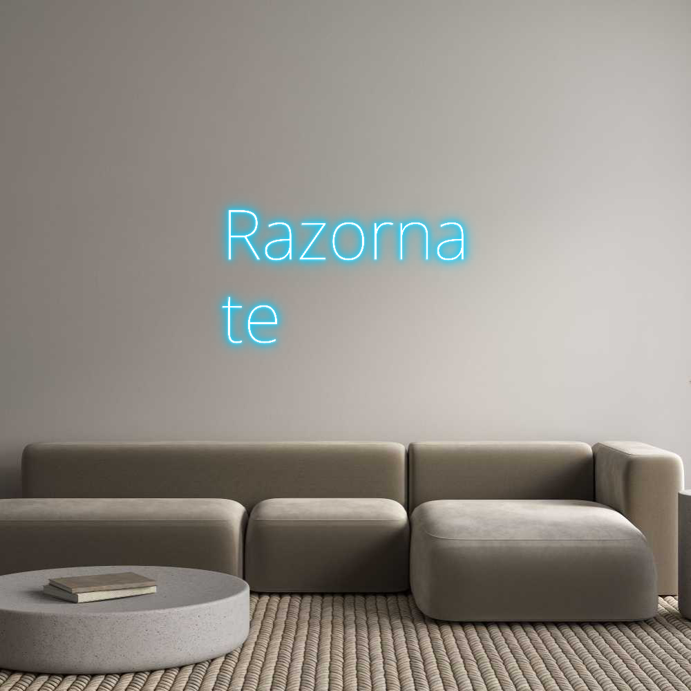 Custom Neon Text - Razorna
te