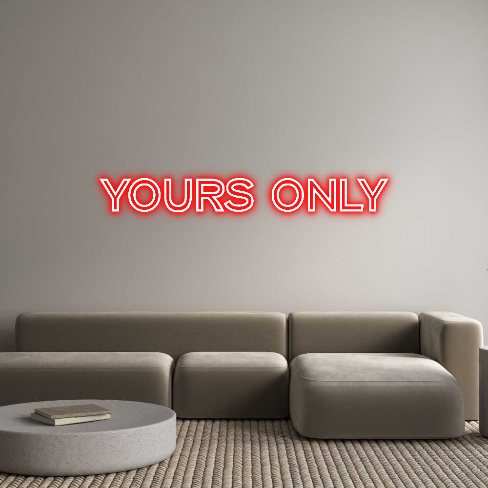 Custom Neon Text - Yours Only