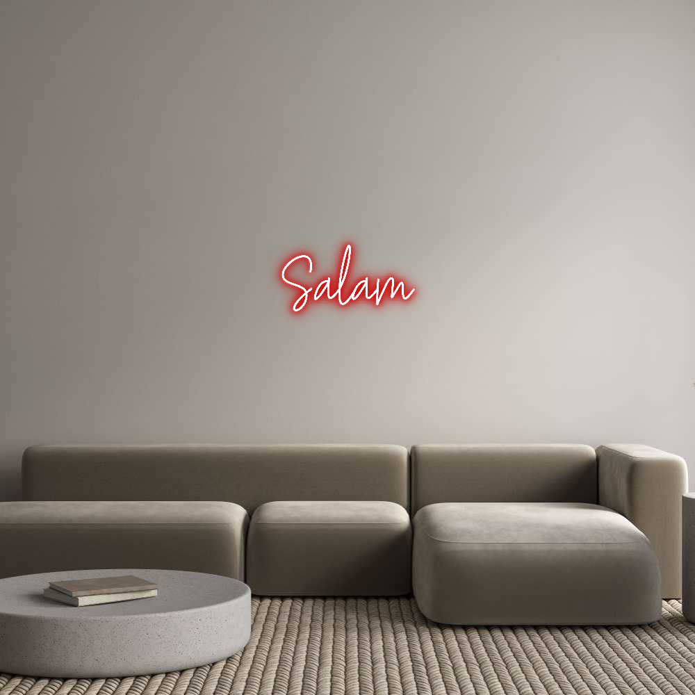 Custom Neon Text - Salam