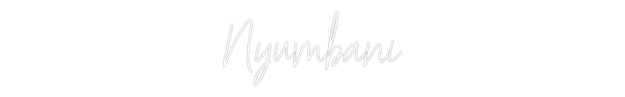 Custom Neon Text - Nyumbani