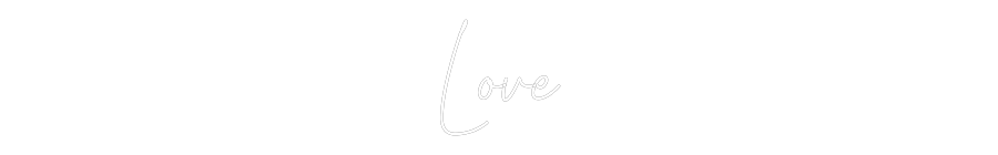 Custom Neon Text - Love