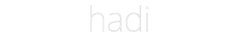 Custom Neon Text - hadi