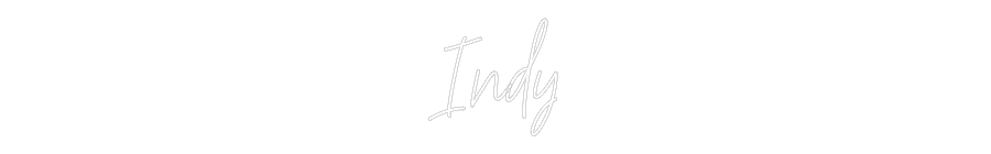 Custom Neon Text - Indy