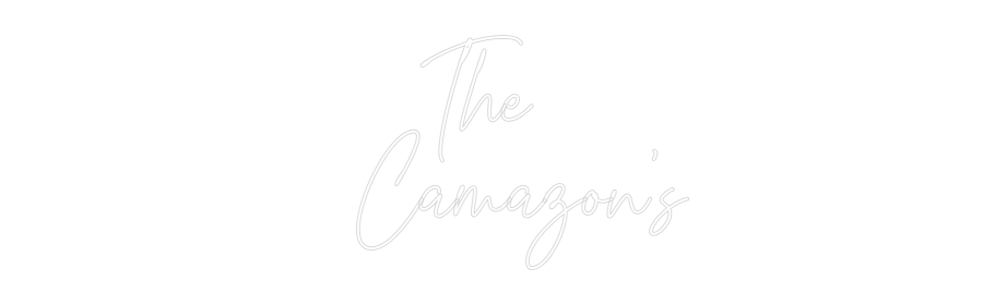 Custom Neon Text - The 
  Camaz...