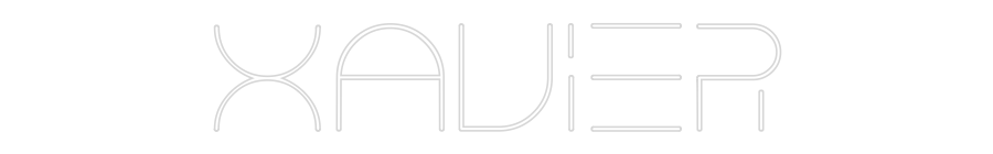 Custom Neon Text - Xavier