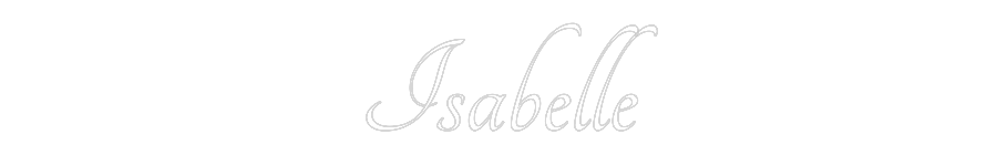 Custom Neon Text- Isabelle