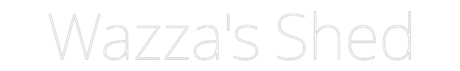 Custom Neon Text - Wazza's Shed