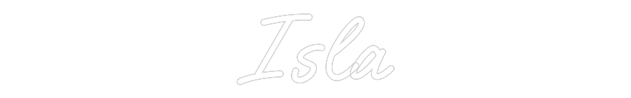 Custom Neon Text - Isla