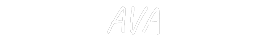 Custom Neon Text - AVA