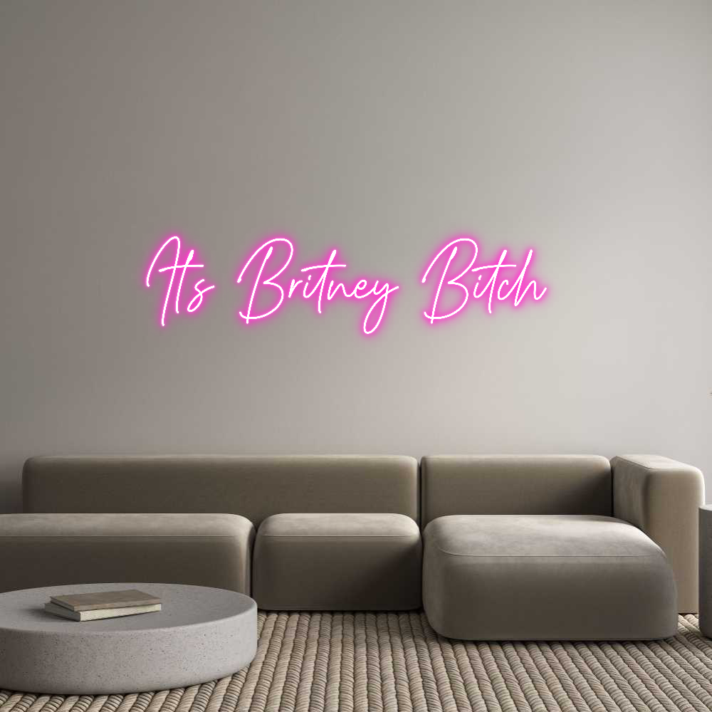Custom Neon Text - It’s Britney ...