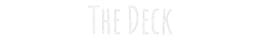 Custom Neon Text - The Deck