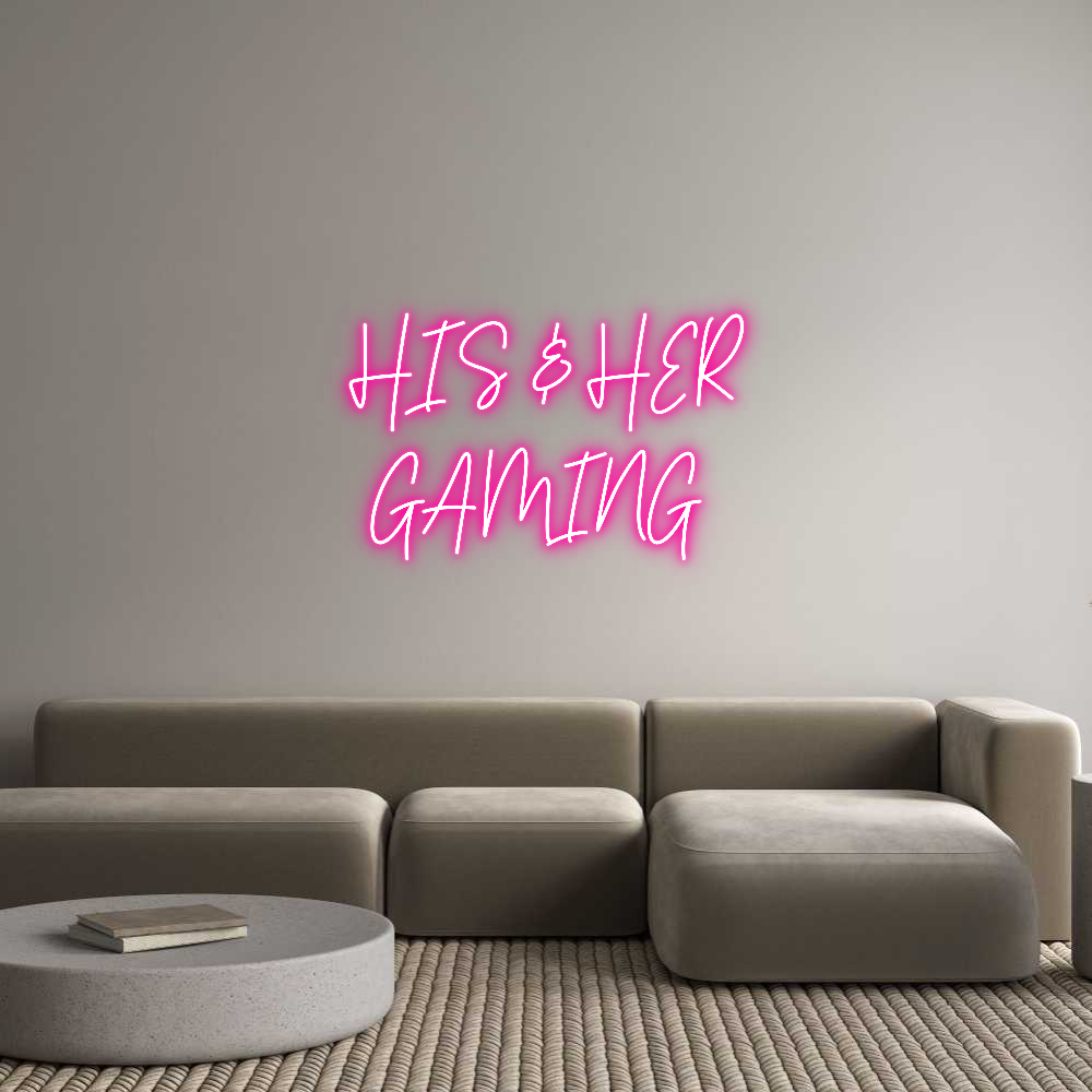 Custom Neon Text - HIS & HER
GA...