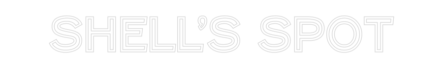 Custom Neon Text - Shell’s spot