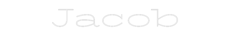 Custom Neon Text - Jacob