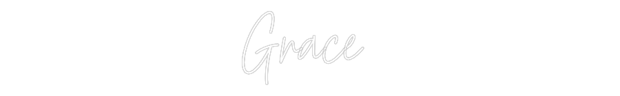 Custom Neon Text - Grace