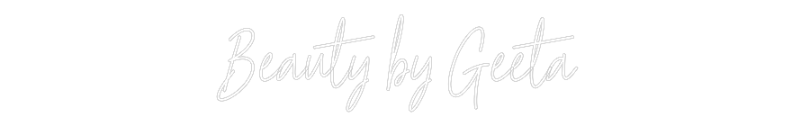 Custom Neon Text- Beauty by Gee...