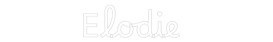 Custom Neon Text - Elodie