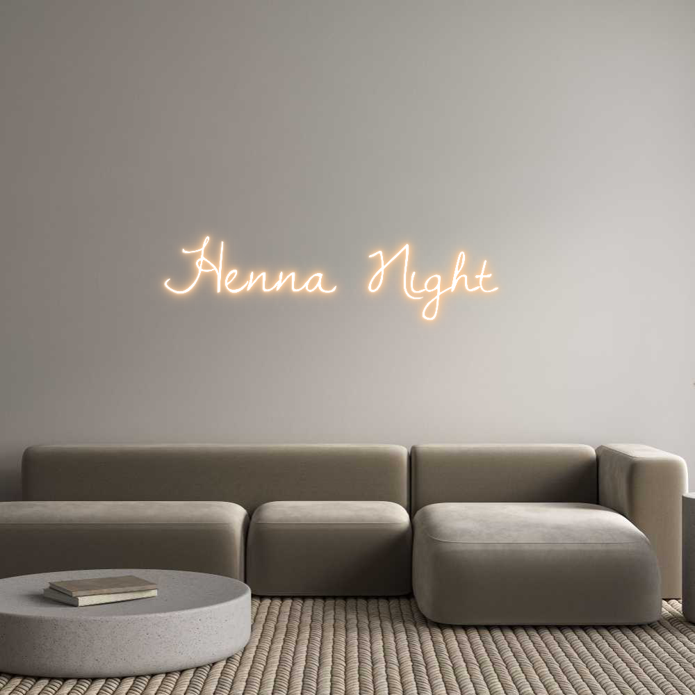 Custom Neon Text - Henna Night