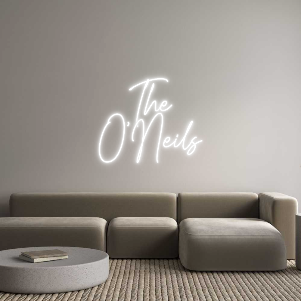 Custom Neon Text- The
O'Neils