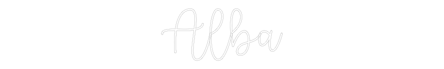 Custom Neon Text - Alba