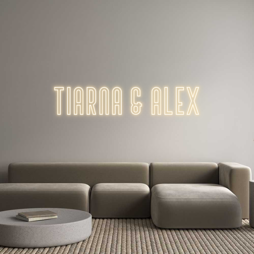 Custom Neon Text- Tiarna & Alex