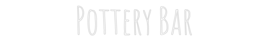 Custom Neon Text - Pottery Bar
