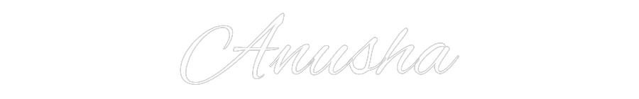 Custom Neon Text - Anusha