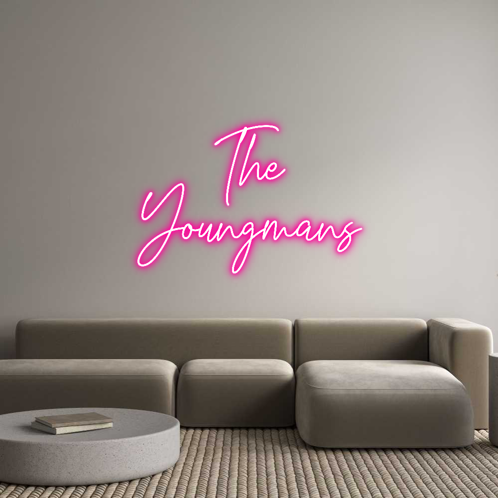 Custom Neon Text - The
Youngmans
