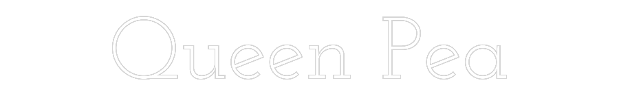Custom Neon Text - Queen Pea