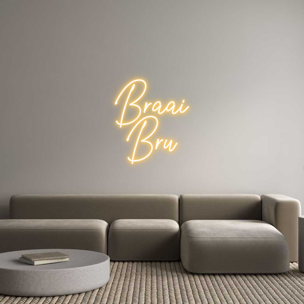 Custom Neon Text - Braai
Bru