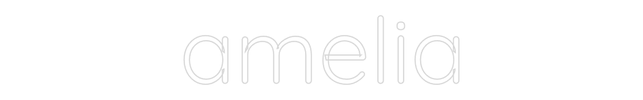 Custom Neon Text - amelia