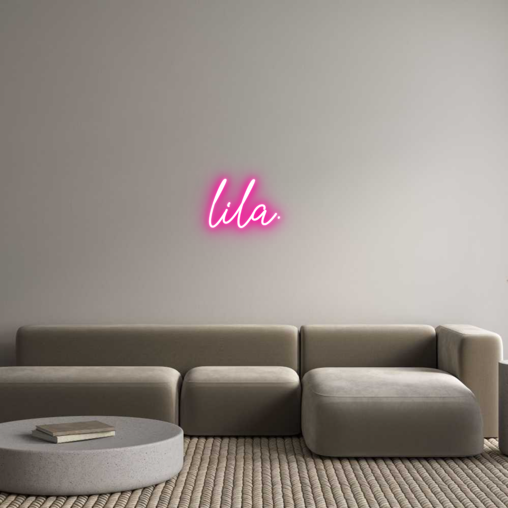 Custom Neon Text - lila.