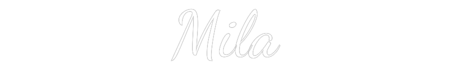Custom Neon Text - Mila