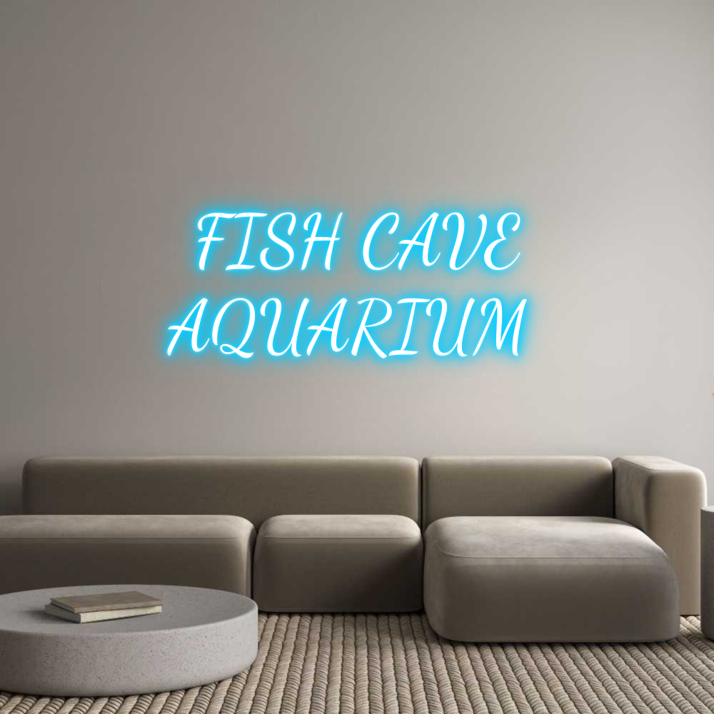 Custom Neon Text - FISH CAVE
AQ...