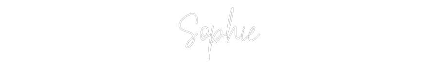Custom Neon Text - Sophie