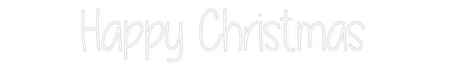 Custom Neon Text - Happy Christm...