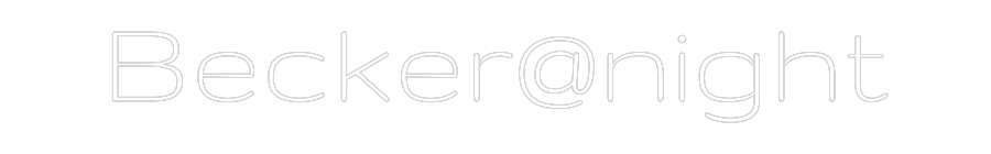 Custom Neon Text - Becker@night