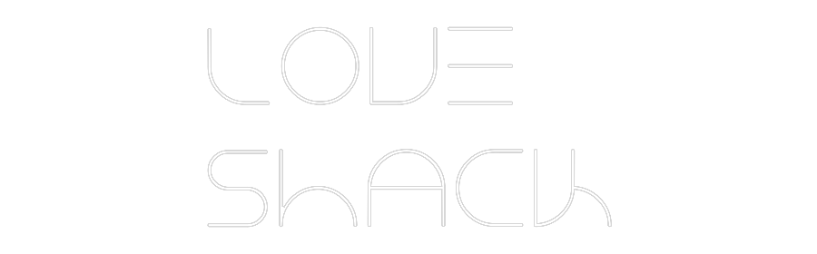 Custom Neon Text- Love 
Shack
